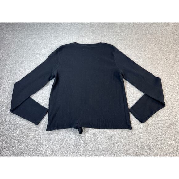 Madewell Top Crewneck Long Sleeve Ribbed Basic Size Medium - Picture 2 of 7